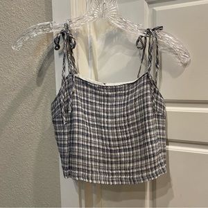 AMERICAN EAGLE Cropped tie tank top